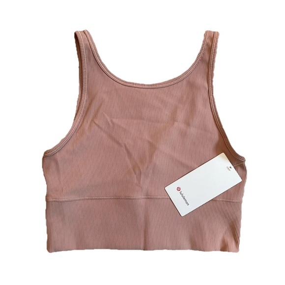 NWT Lululemon Power Pivot Ribbed Cropped Tank Top Dusty Pink Sz 10 Athliesure
L - Picture 9 of 9